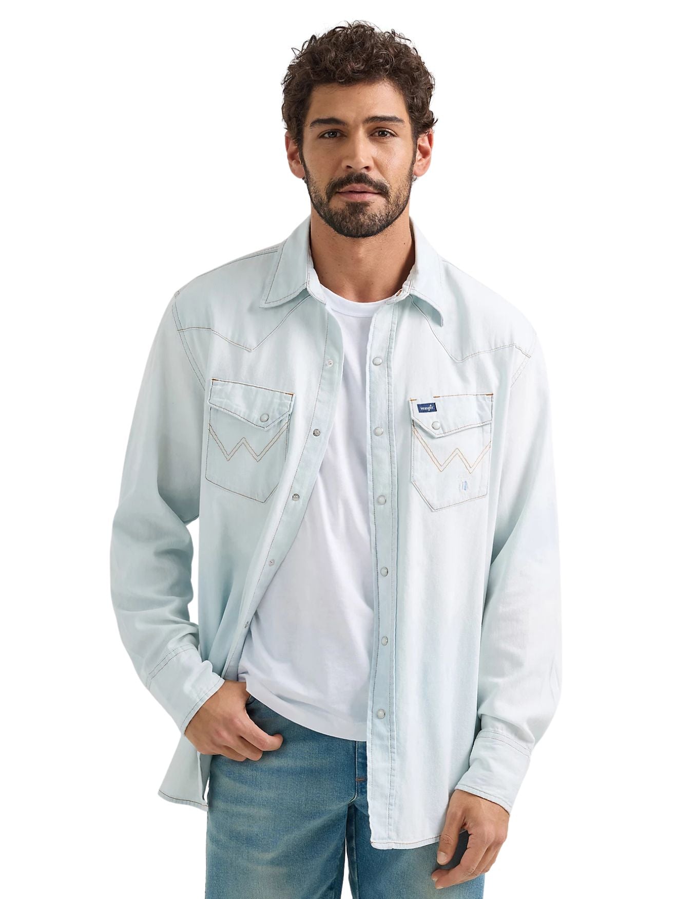 CHEMISE LEVIS HOMME L Bleu À Carreaux Perle Snap Western Manches Courtes EUR 18,96 - FR