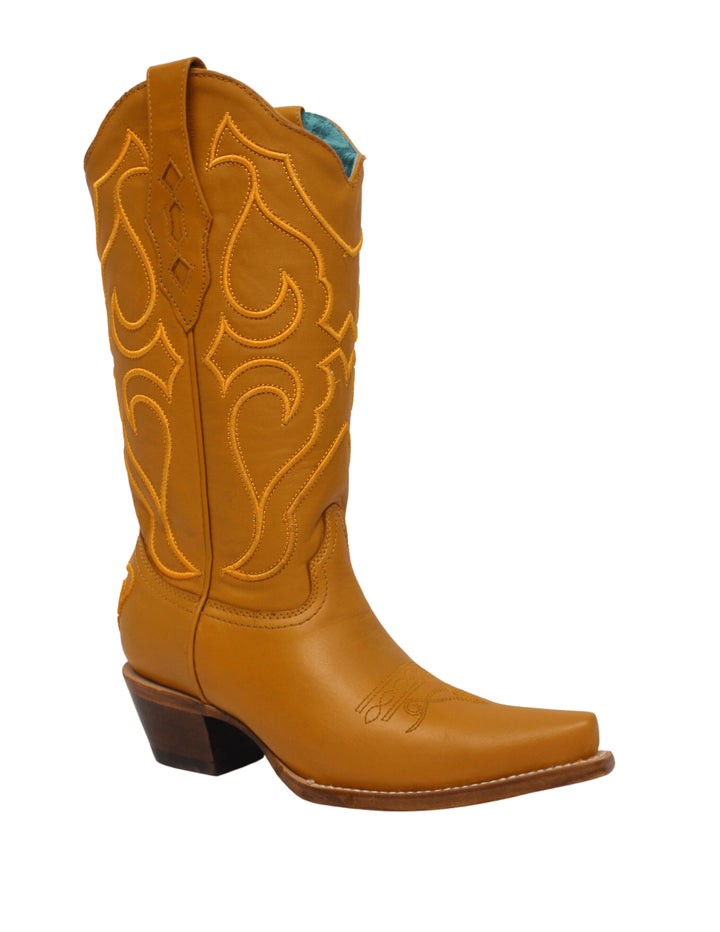 Corral Womens Mustard Embroidery Boots