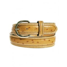 Men's Brighton 1 3/8 Ostrich Print Belt