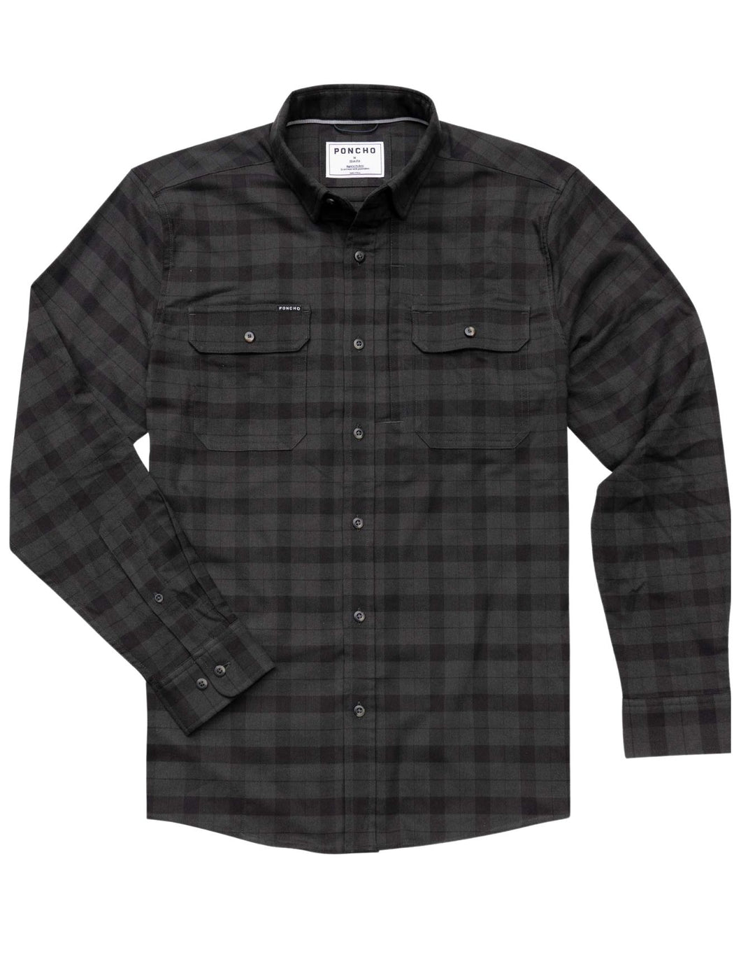 Poncho Mens The Black Canyon Flannel Shirt