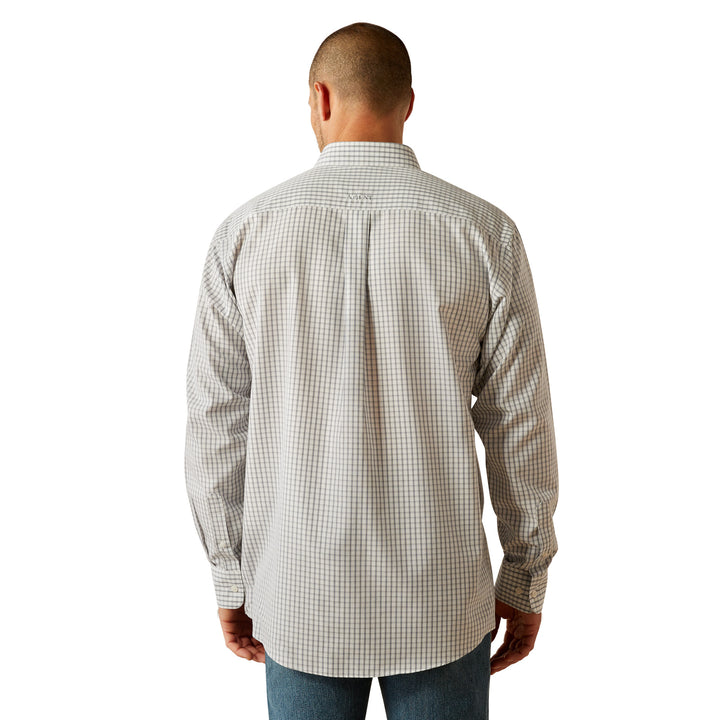 Ariat Mens Grey Wrinkle Free Olsen Classic Fit Shirt