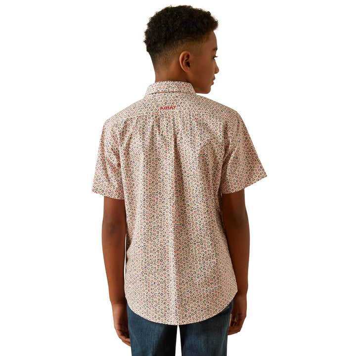 Ariat Boys Red Chapman Classic Fit Shirt