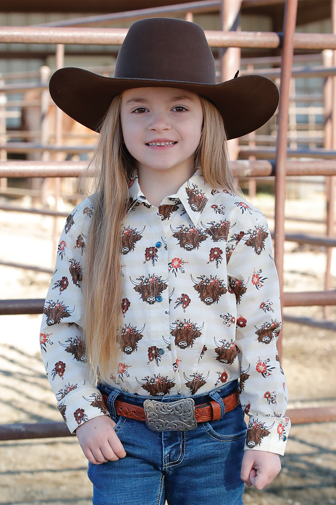 Cinch Girls Highlander Long Sleeve Shirt