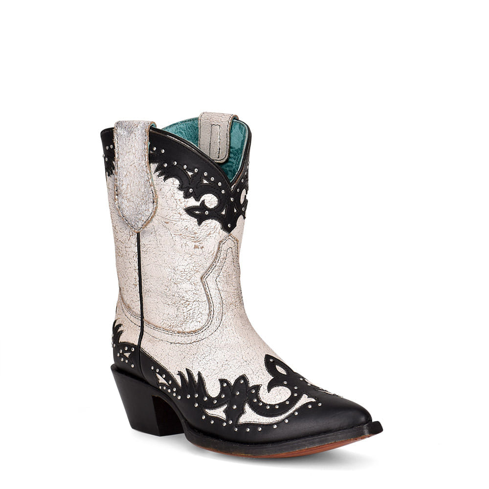 Corral Boots Z5039 Women's Shoes White/Black : 6 B - Medium, image size:1000x1000