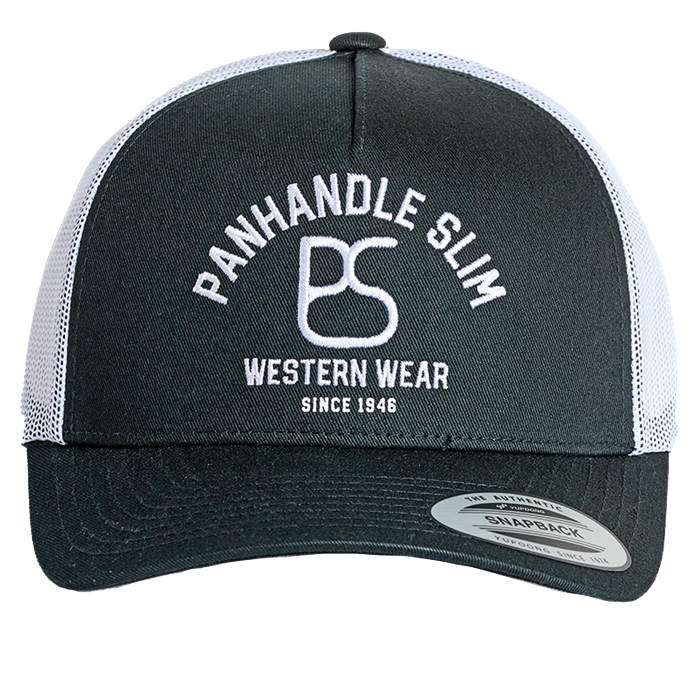Panhandle Mens Brand Black Hat