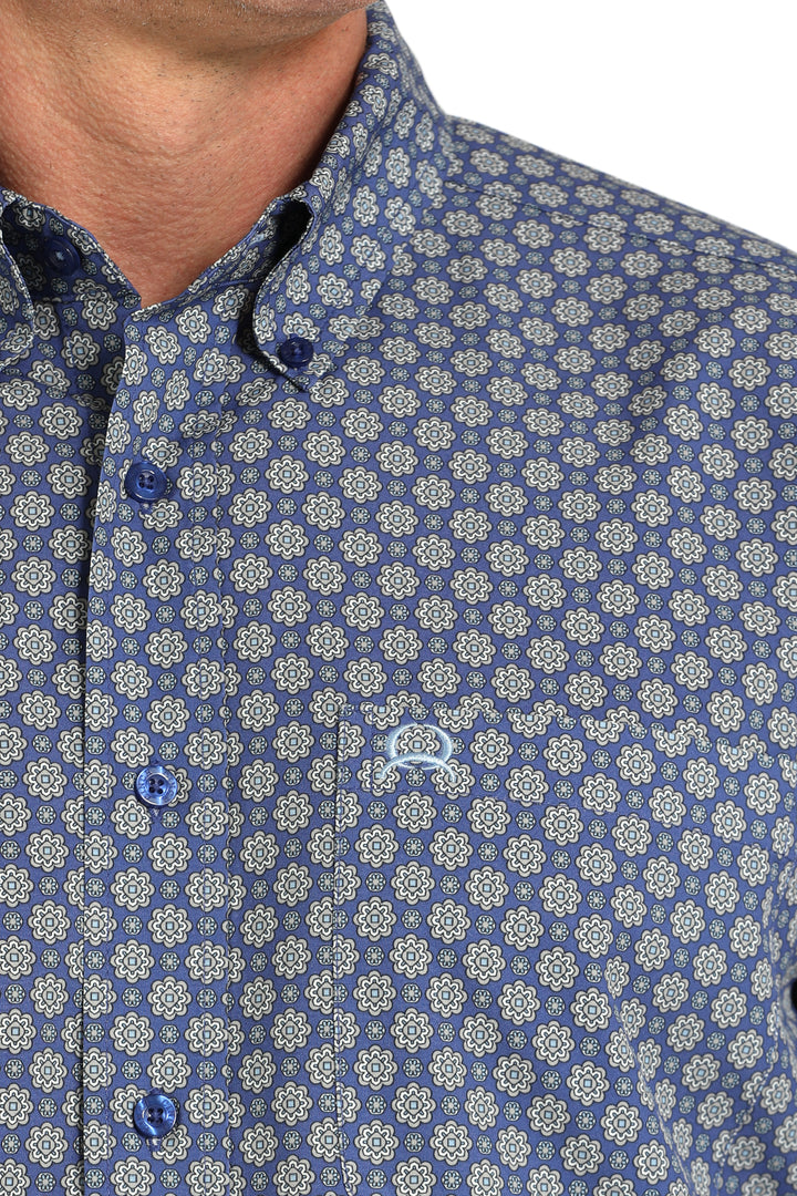 Cinch Mens Royal Blue Arenaflex Shirt