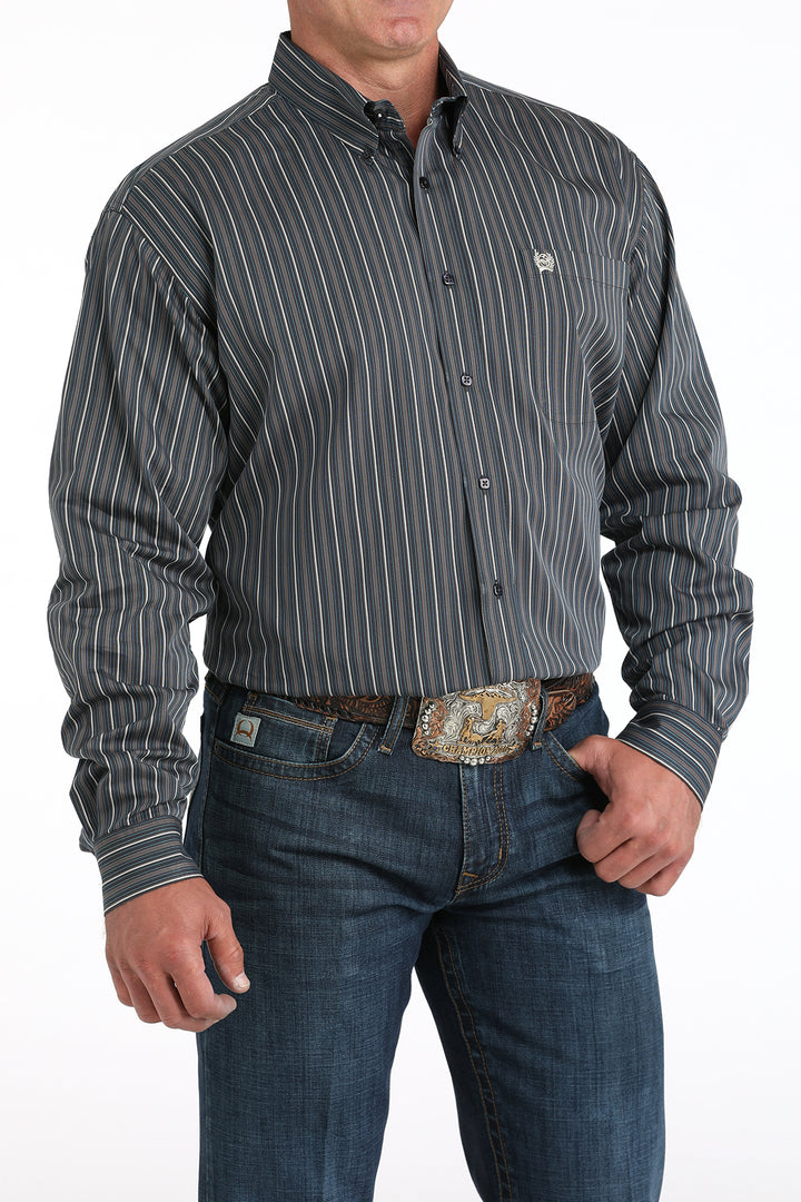 Cinch Mens Charcoal Classic Fit Shirt