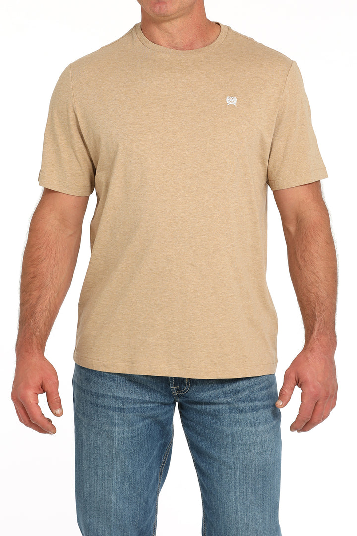 Cinch Mens Khaki Logo T-Shirt