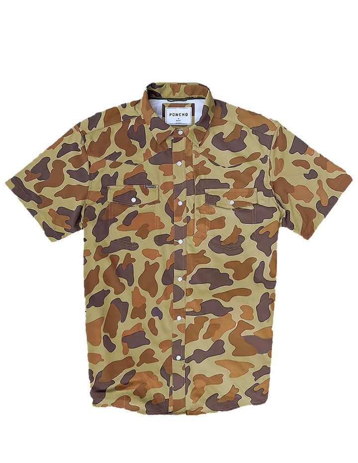 Poncho Mens The Paloma Camo Short Sleeve Shirt