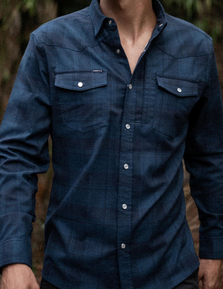 Poncho Mens The Powder River Long Sleeve Shirt