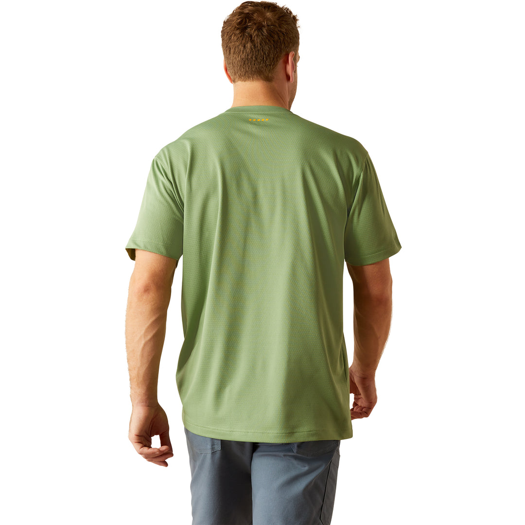 Ariat Mens Green Rebar Heat Fighter Staple T-Shirt