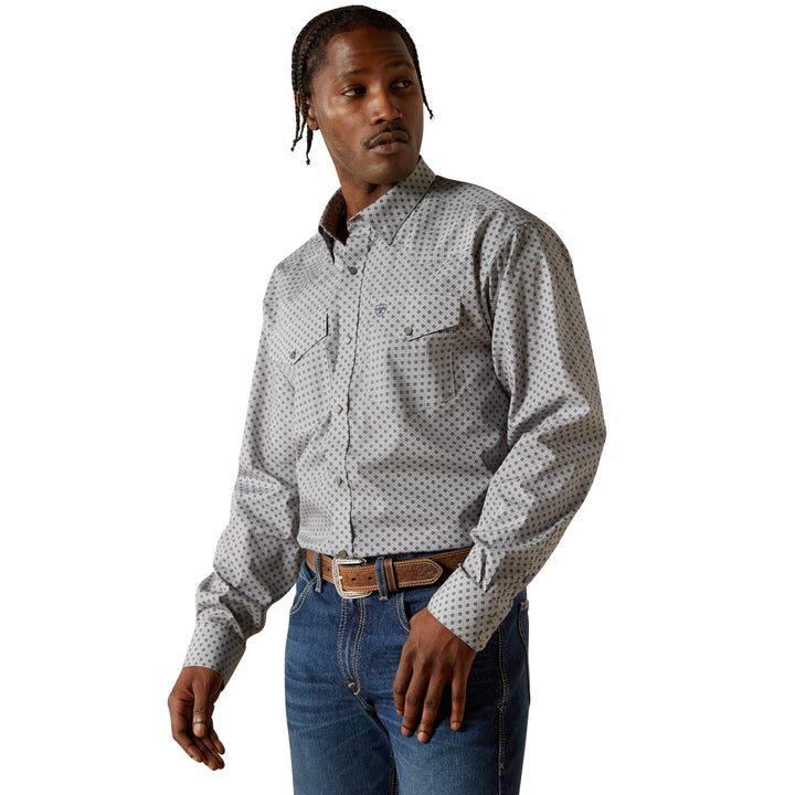 Ariat Mens Wrinkle Free Edward Classic Fit Shirt