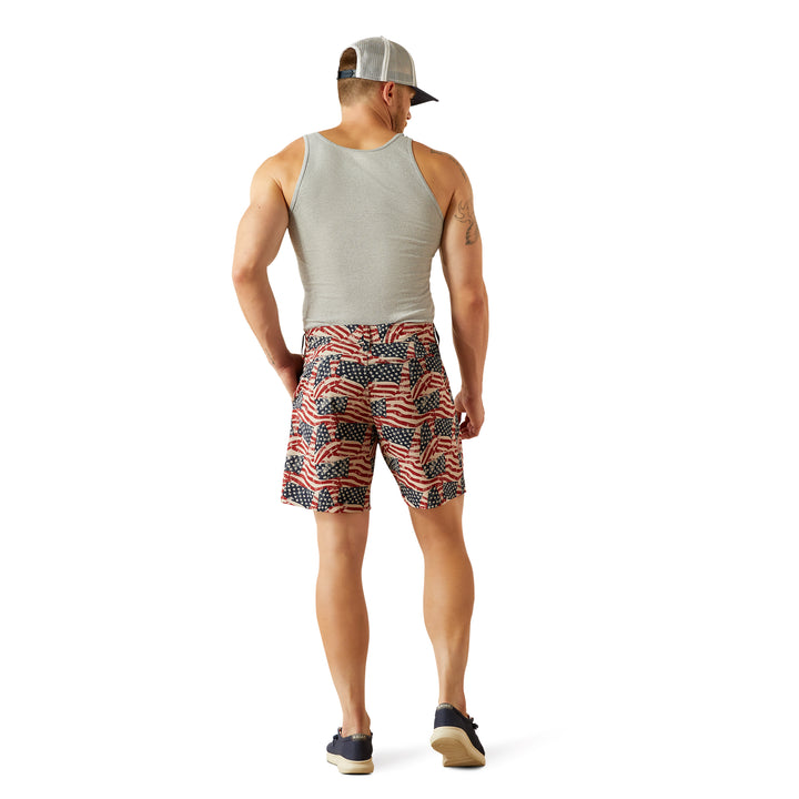 Ariat Mens Flag Tek 7" Shorts