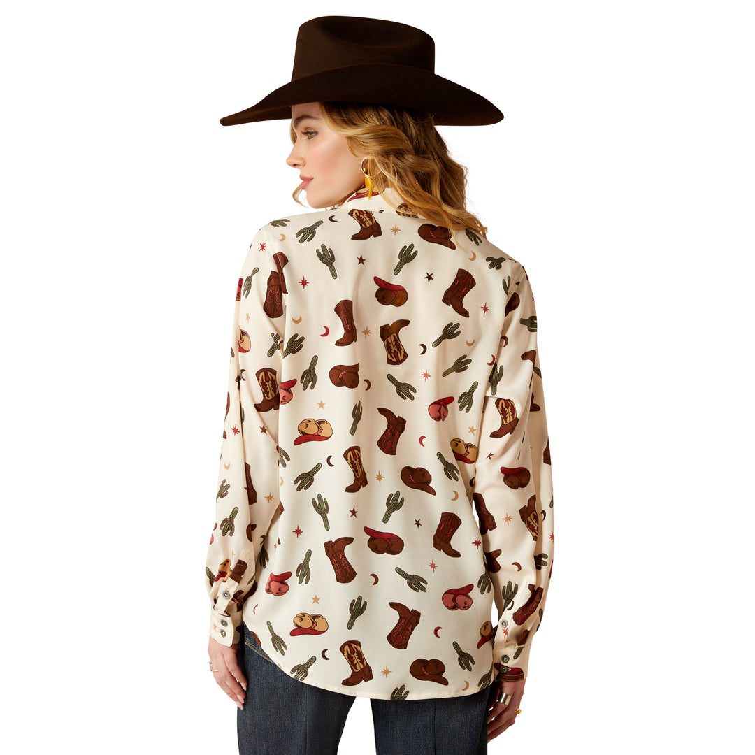 Ariat Womens Homestyle Western Long Sleeve Shirt