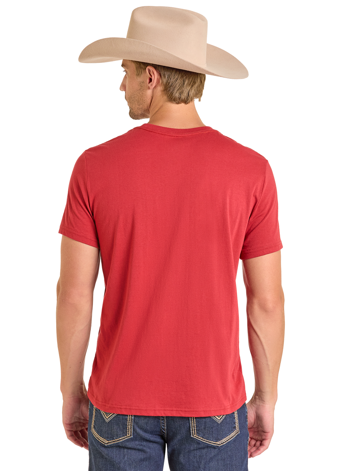 Panhandle Mens Red Rodeo Time T-Shirt