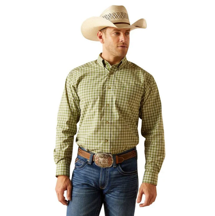 Ariat Mens Eilad Green Long Sleeve Shirt