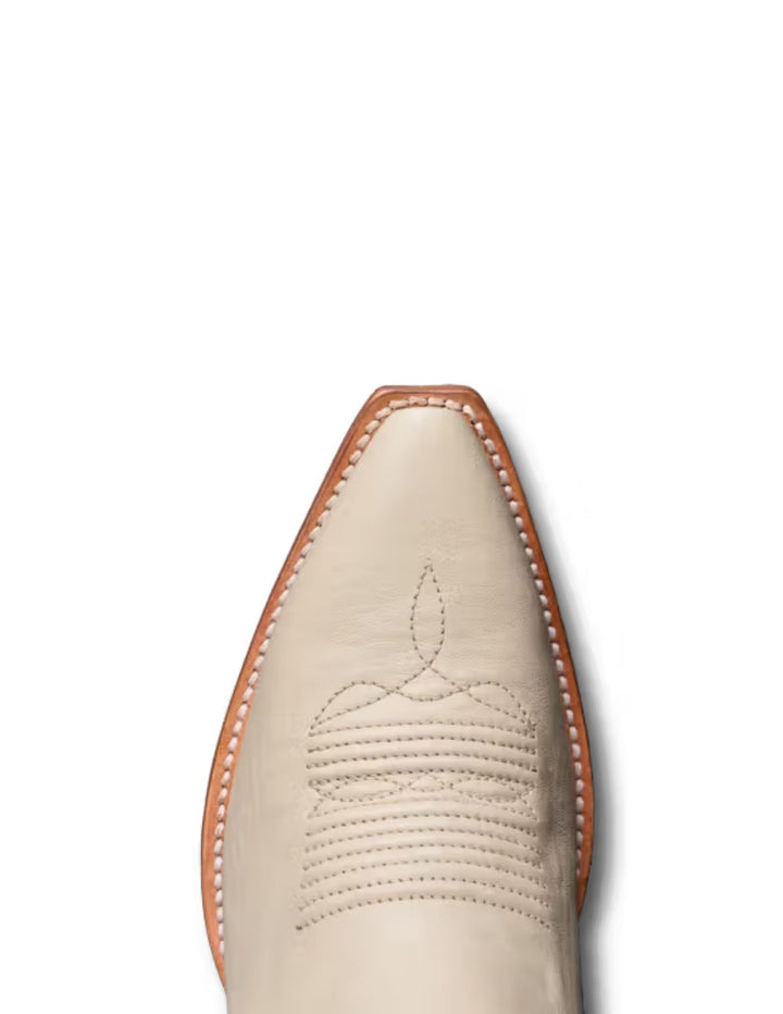 Tecovas Womens The Loretta Cream Cowhide Boots