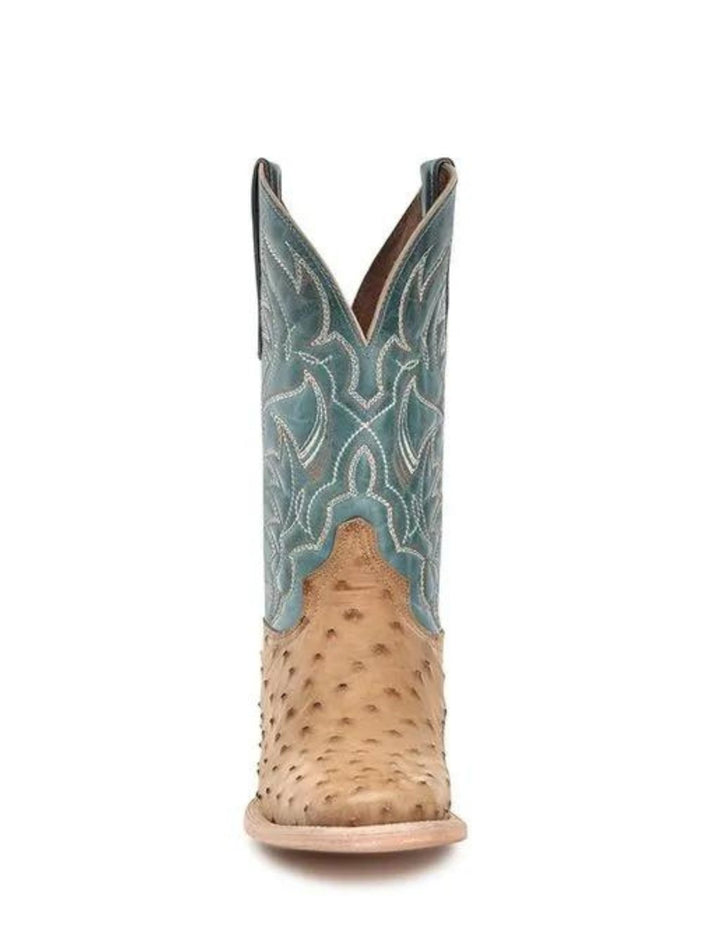 Corral Mens Sand Blue Ostrich Boots