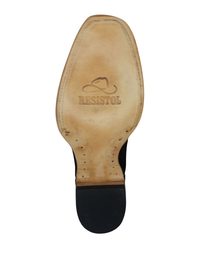 Resistol Mens Chocolate Ranch Roughout Boots