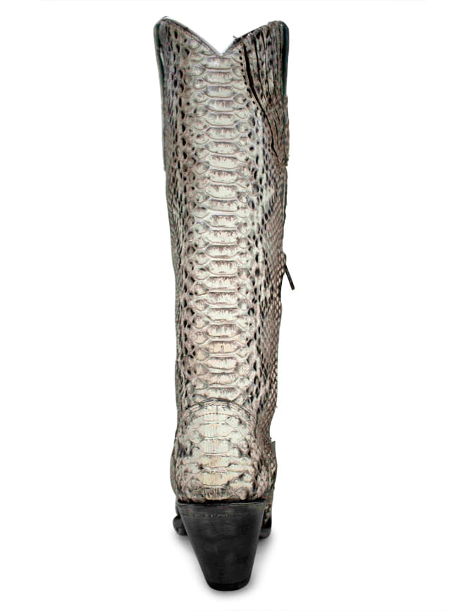 Ladies Corral Natural Python Tall Zipper