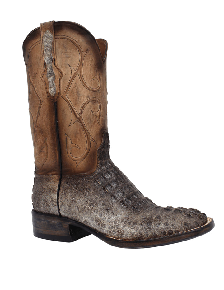 Mens Black Jack Natural Hornback Caiman Crocodile