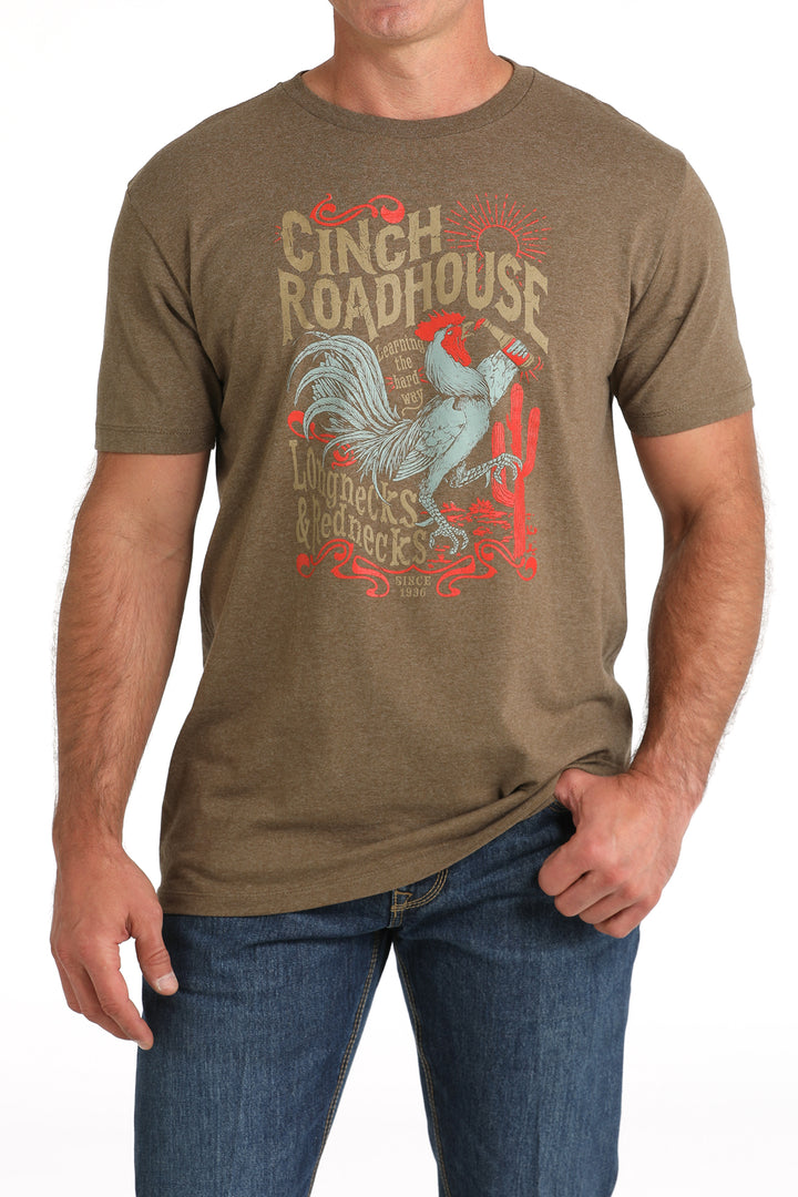 Cinch Mens Brown Roadhouse T-Shirt