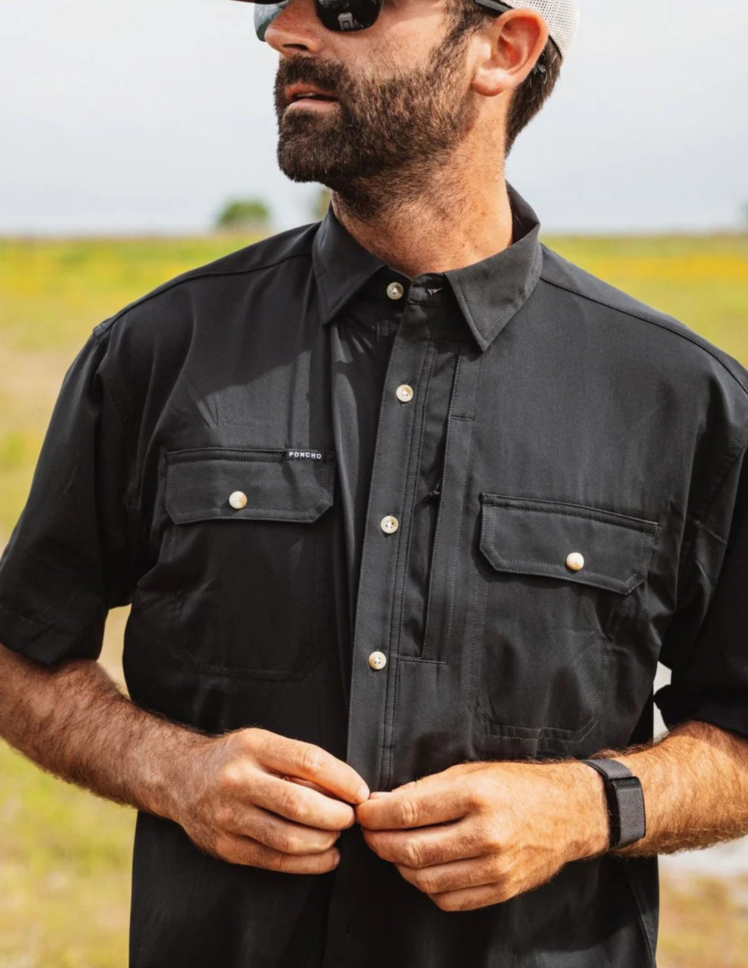 Poncho Mens The Burnt End Short Sleeve Shirt