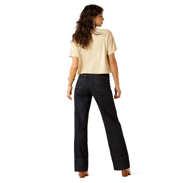 Ariat Womens Ultra High Rise Tomboy Western Utility Wide Leg Jean