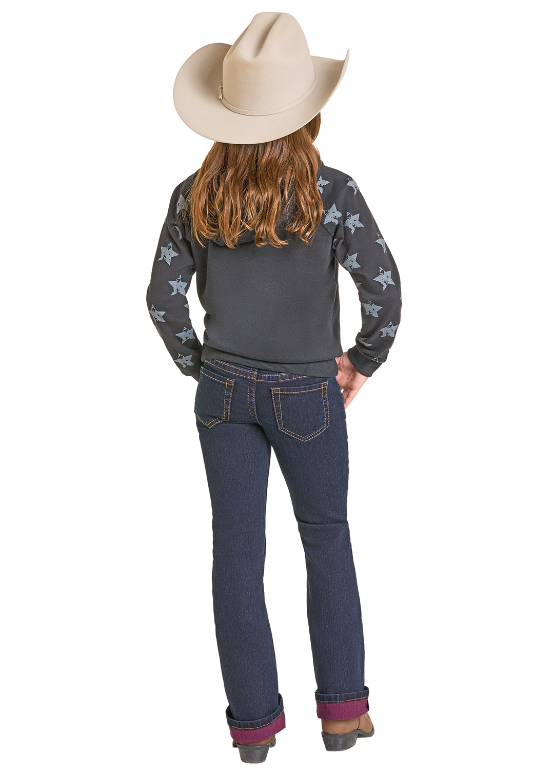 Panhandle Girls Pink Inside Bootcut Jeans