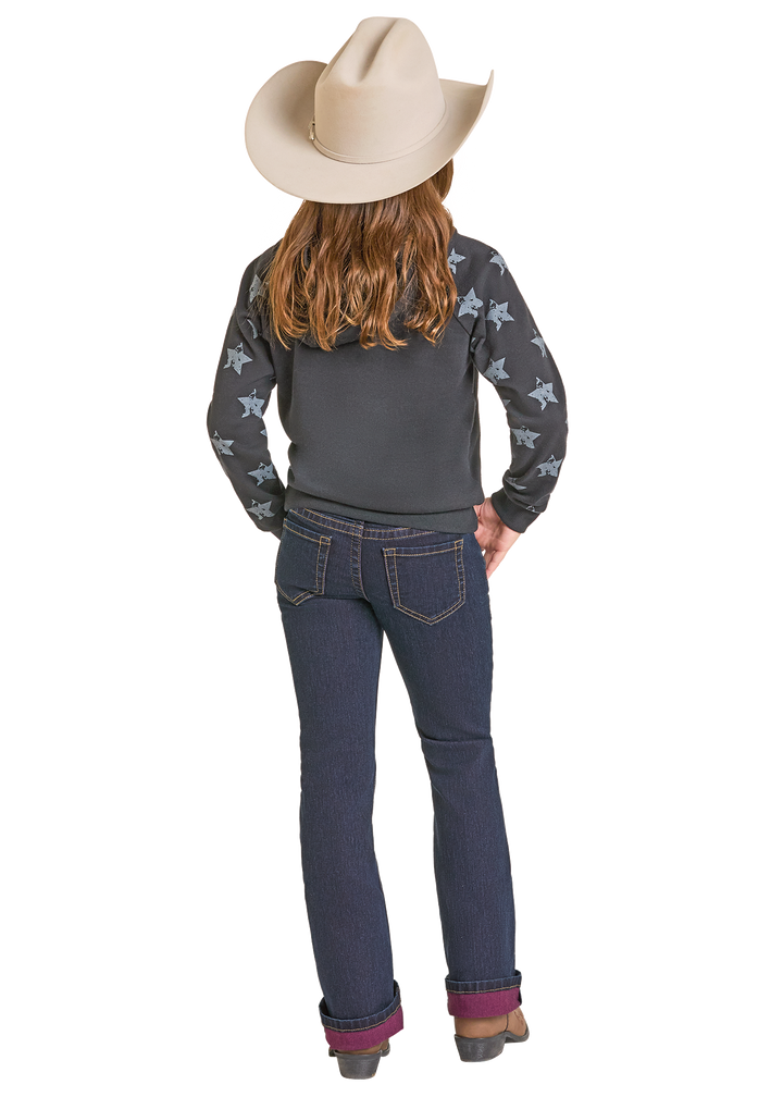 Panhandle Girls Pink Inside Bootcut Jeans