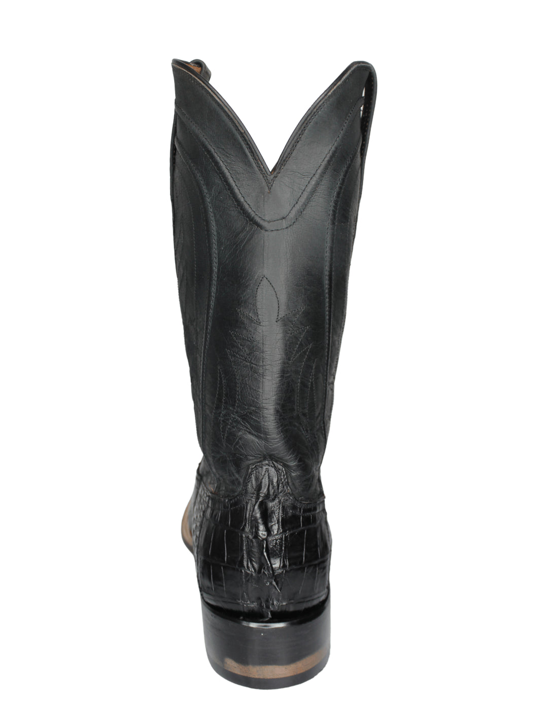 Black Jack Mens Black Caiman Tail Boots