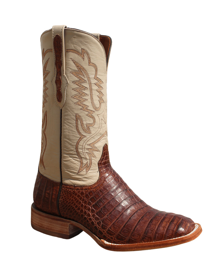 Black Jack Mens Burnished Barnwood Caiman Belly Boots