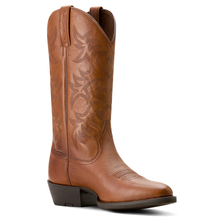 Ariat Womens Cognac Heritage R Toe Boots