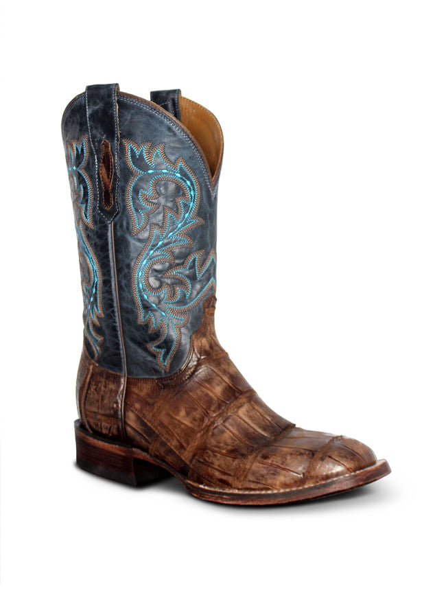 Lucchese Mens Malcolm Brandy Giant Gator Boots