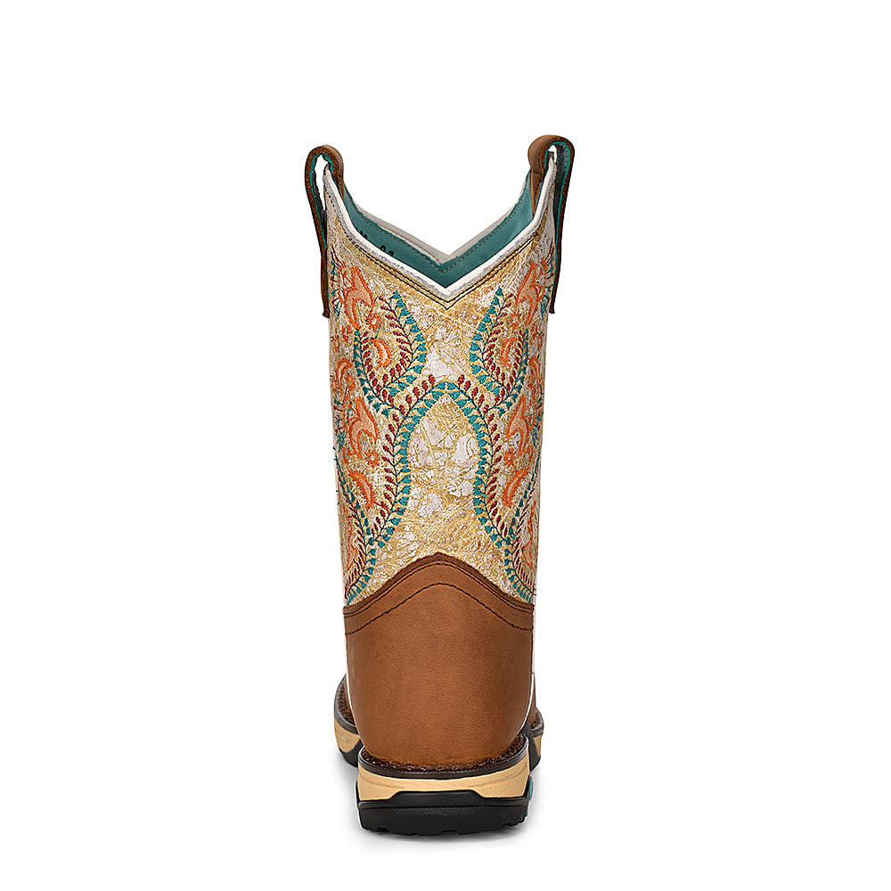 Corral Womens White Embroidery Hydro Boots