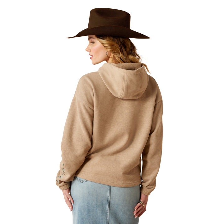 Ariat Womens Oatmeal Essential Logo Hoodie