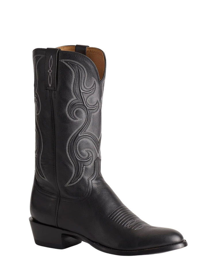 Lucchese Mens Baker Black Boots