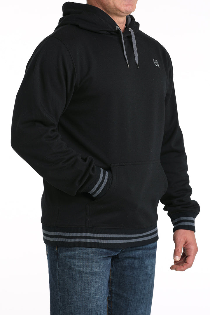 Cinch Mens Black Logo Hoodie