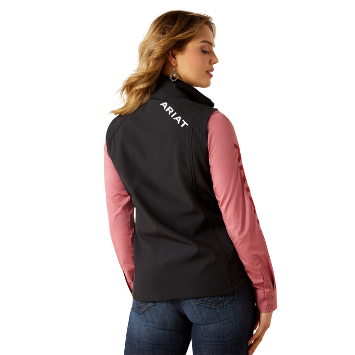 Ariat Womens Black Ariat Logo Softshell Vest