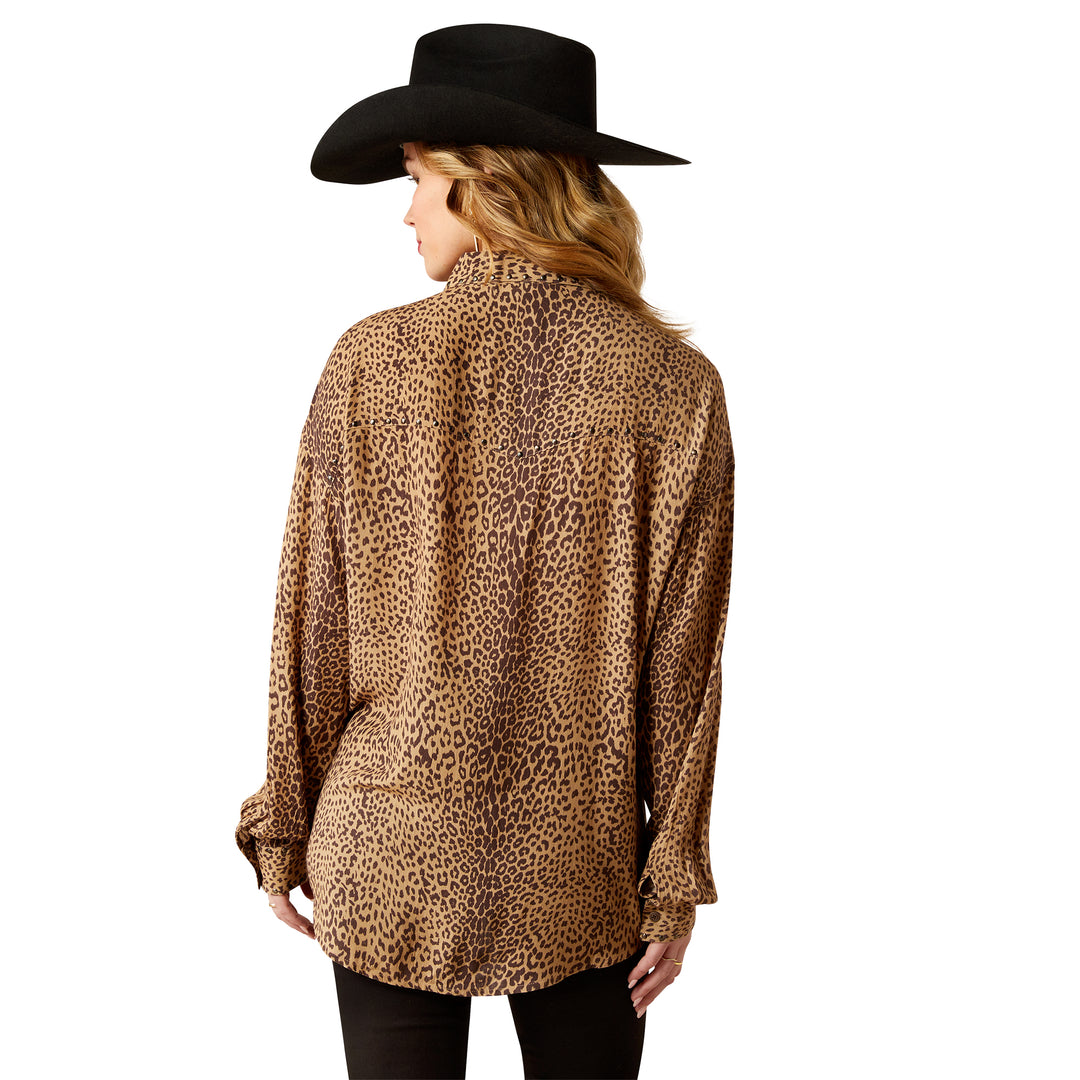 Ariat Womens Relaxed Leopard Shirt