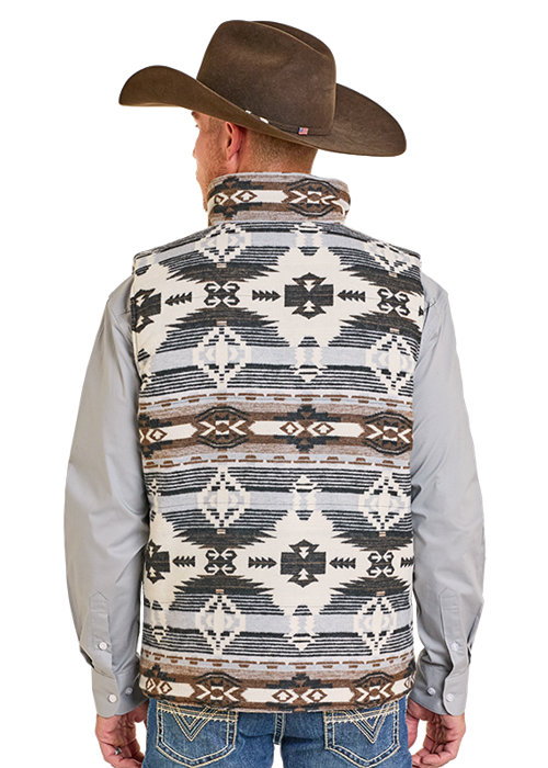 Panhandle Mens Aztec Reversible Vest