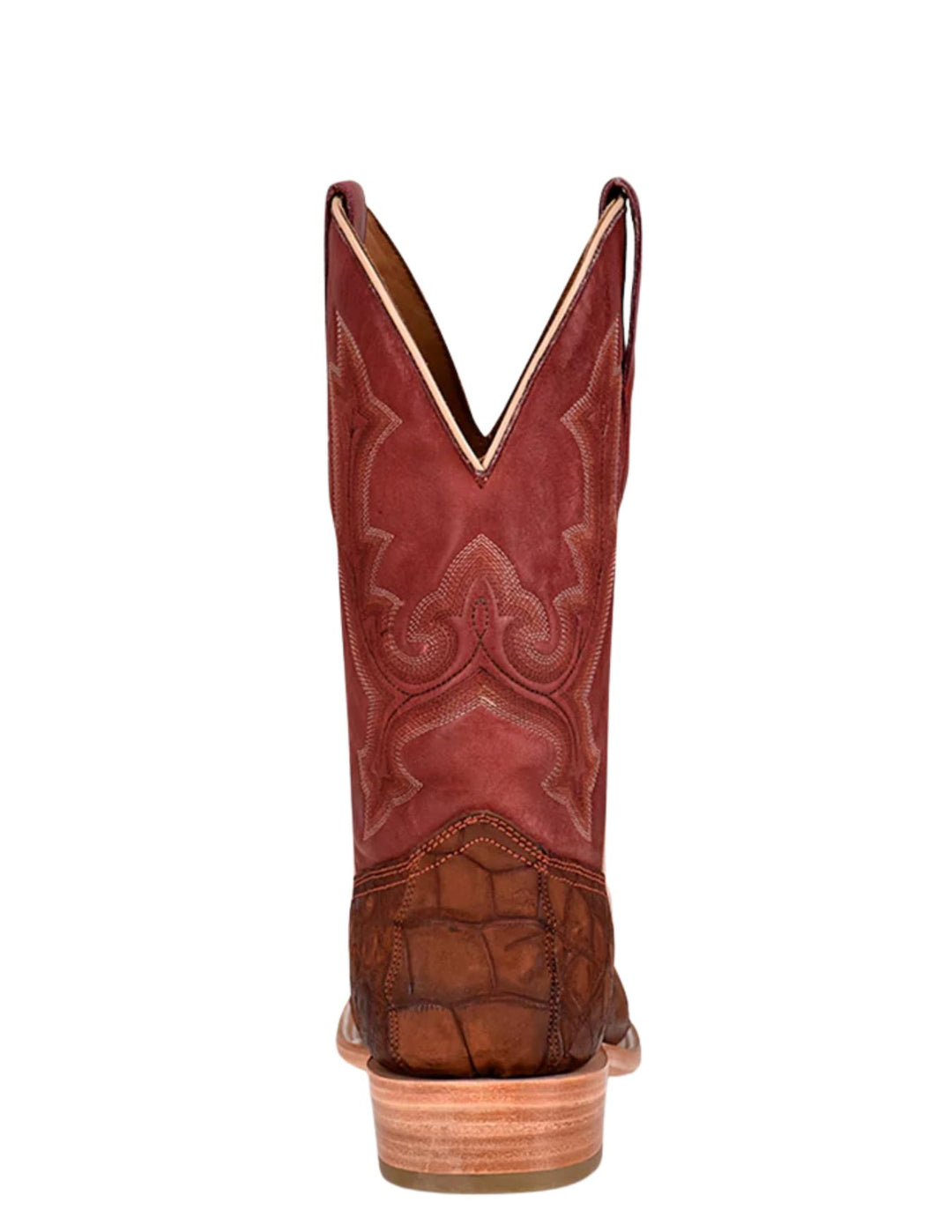 Corral Mens Cognac Alligator Square Toe Boots