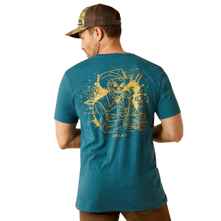 Ariat Mens Deep Teal Played Out T-Shirt