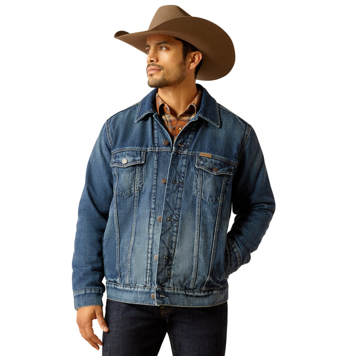 Ariat Mens Blanket Lined Trucker Denim Jacket