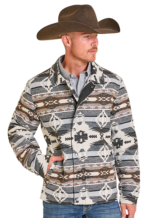 Panhandle Mens Aztec Jacquard Jacket
