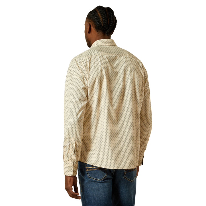 Ariat Mens Off White Maverick Modern Fit Shirt