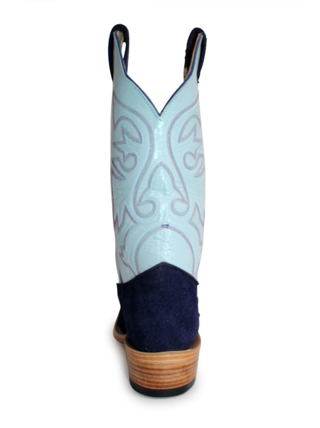 Olathe Mens Royal Blue Wyoming Roughout Boots