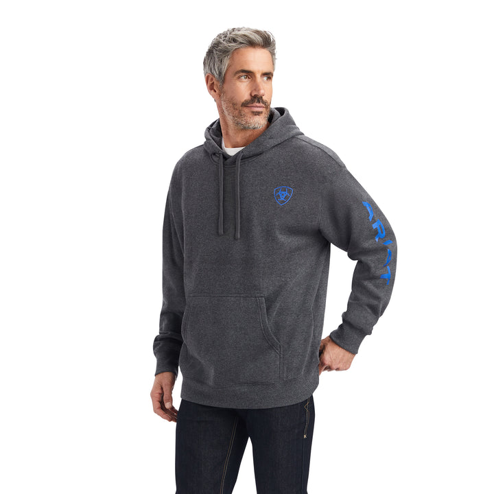 Ariat Mens Charcoal Logo Hoodie