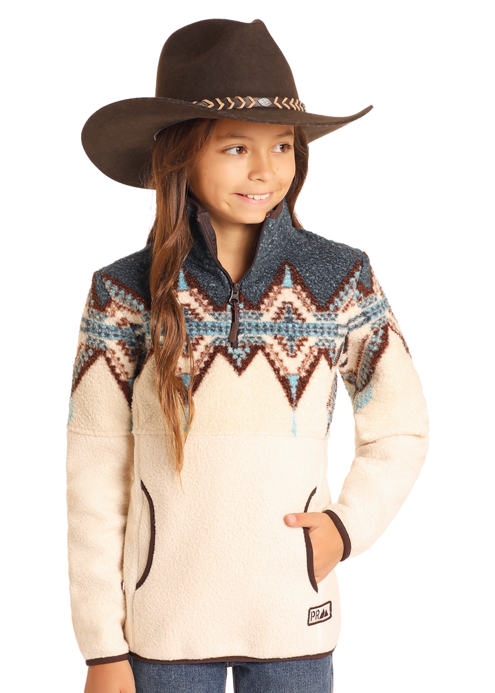 Panhandle Girls Border Berber Pullover