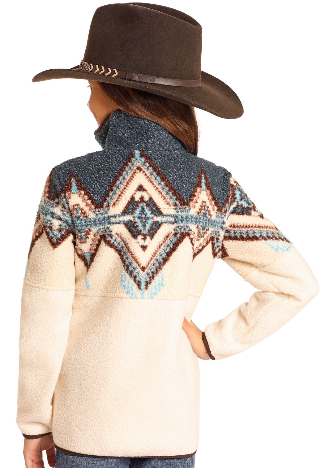 Panhandle Girls Border Berber Pullover